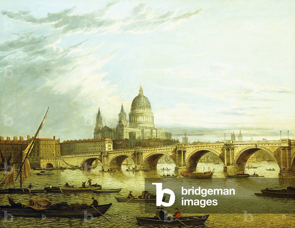 A View of Blackfriars Bridge with Saint Paul's,  (oil on canvas)