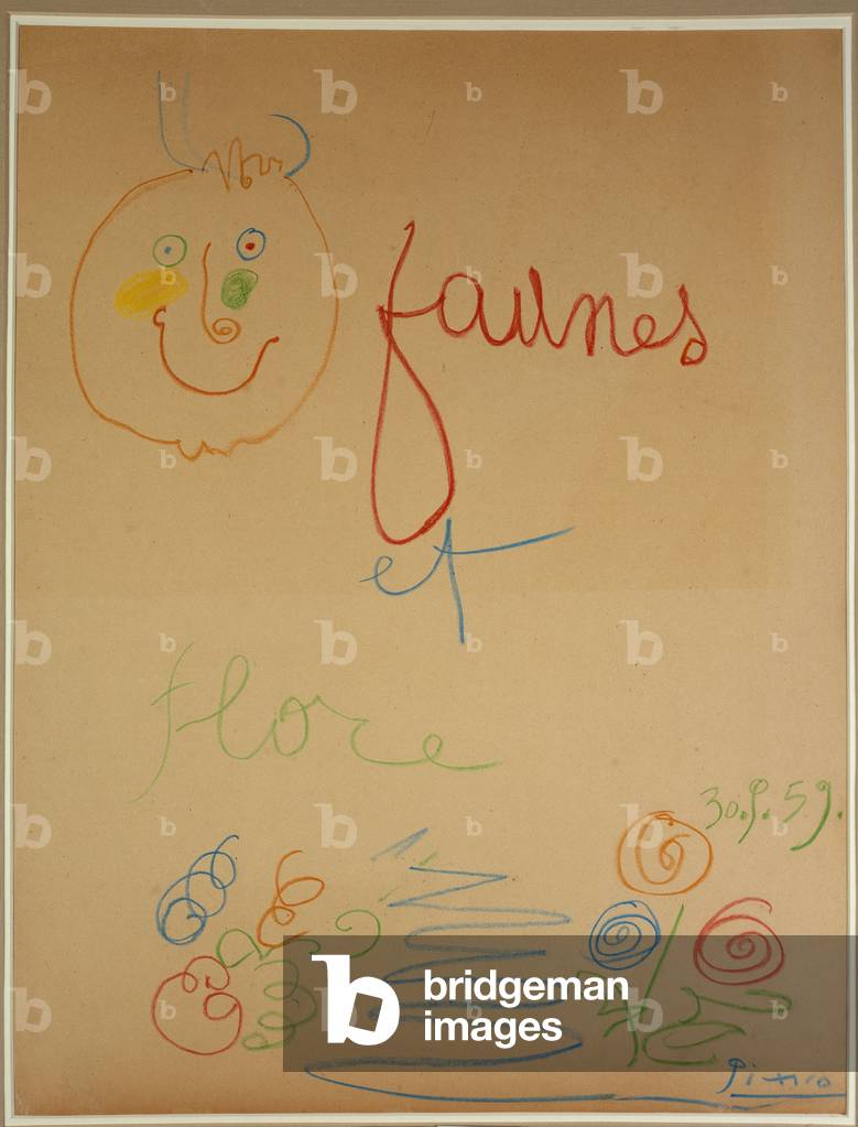 "Tiere und Blumen", 1959 von Pablo Picasso