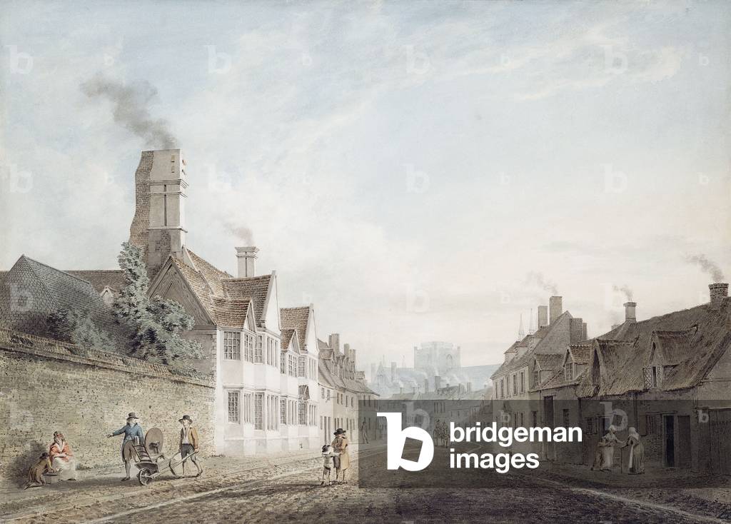 Peterborough, Northamptonshire,  (pencil and pen and grey ink and watercolour)