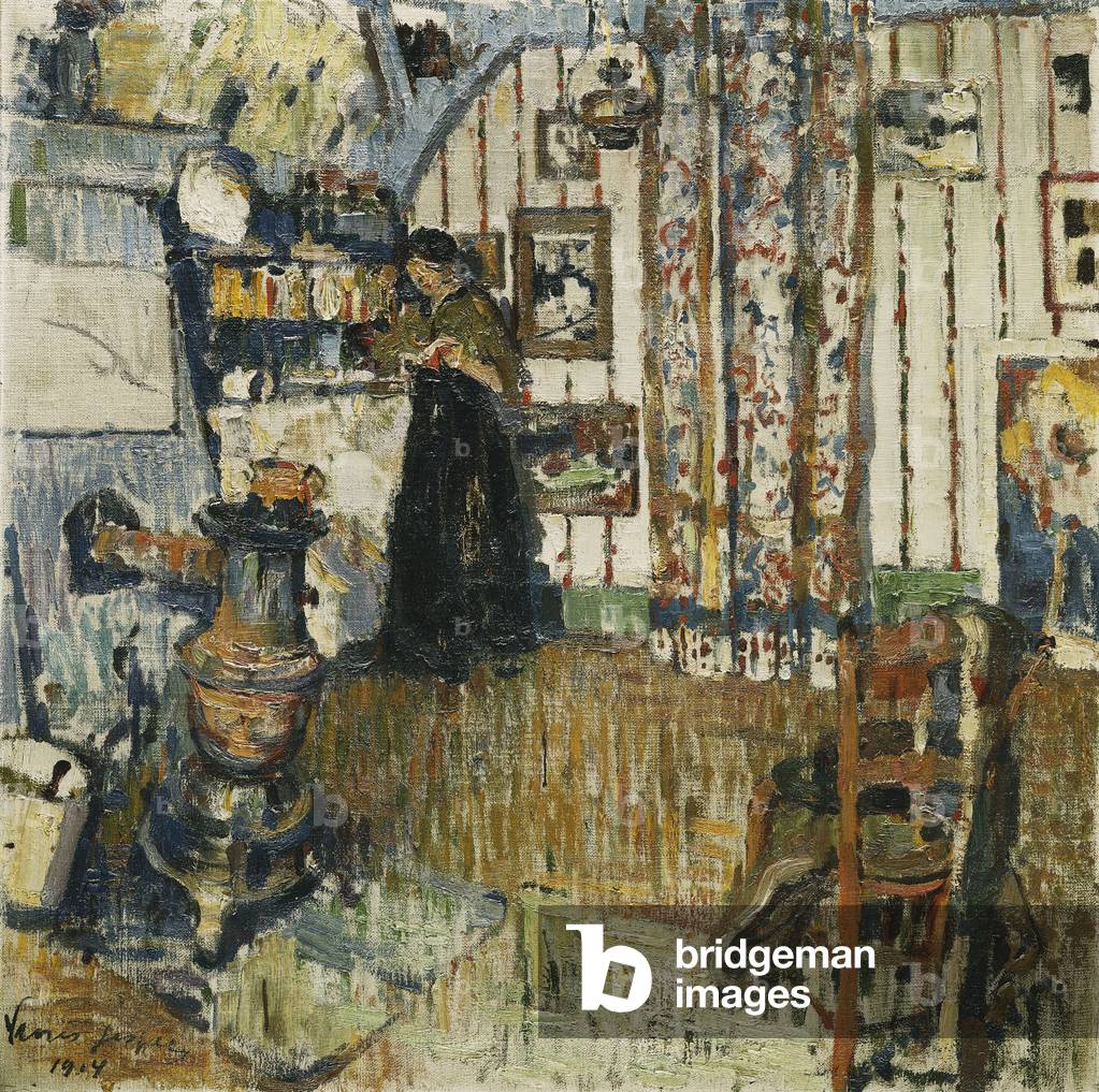 The Small Workshop; Le Petit Atelier - Het Kleine Atelier, 1914 (oil on canvas)