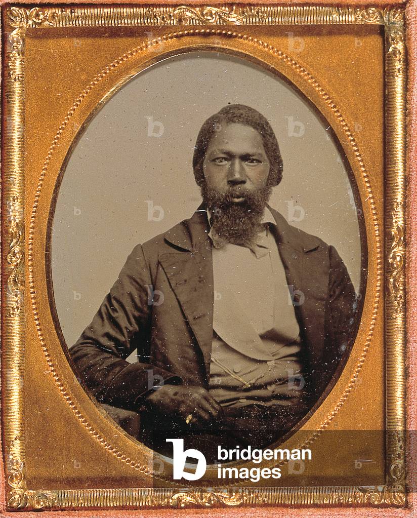 Stoic Man, c.1855 (hand-coloured ninth-plate ambrotype)