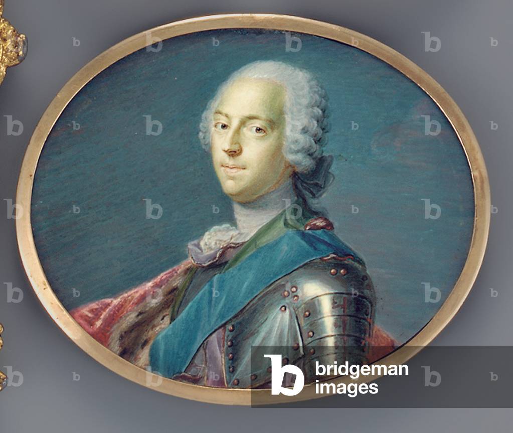 "Prince Charles Edward Stuart (Bonnie Prince Charlie) (w/c auf vellum)", 18. Jahrhundert von John Daniel Kamm
