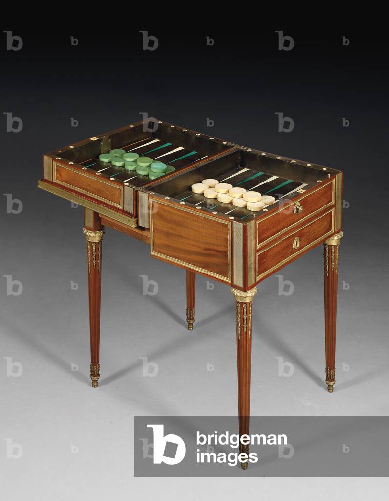 Louis XVI games table (ormolu mounted mahogany) (see also 714765)