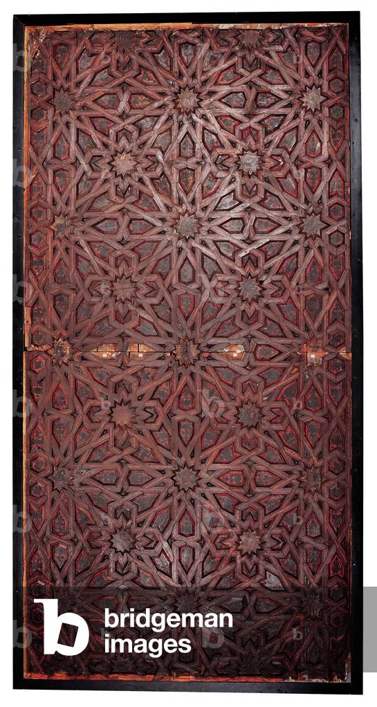 A Mudejar geometric ceiling, Southern Spain, probably Seville (painted wood)
