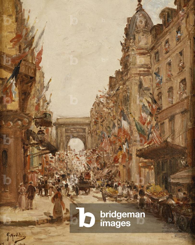 Bastille Day, 1919 (oil on canvas)