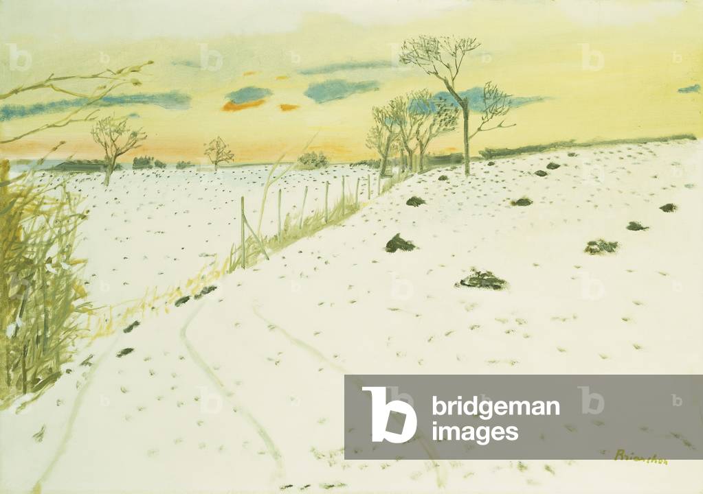 Snow; La Neige, (oil on canvas)