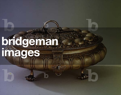 Charles II silver-gilt oval sugar box