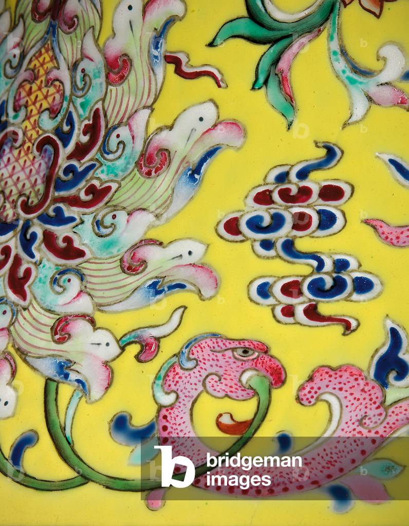 Detail from One of a Pair of Imperial Famille Rose Vases (ceramic)