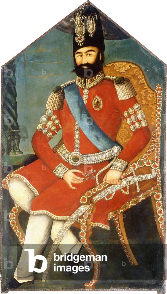 Portrait of Muhammad Shah, c. 1850 (oil on canvas)