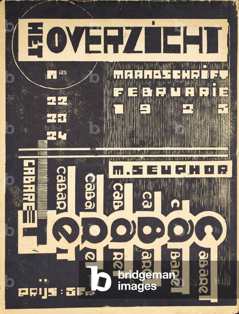 Cover for the magazine 'Het Overzicht', c. 1921-1925 (lithograph)
