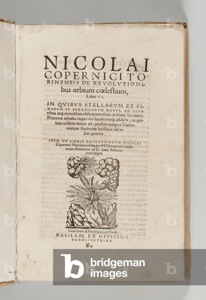 De revolutionibus orbium coelestium by Nicolaus Copernicus (1473-1543) with De libris revolutionum Nicolai Copernici Narratio prima by Georg Johann Rheticus (1514-74), Basel: Heinrich Petri, 1566 (leather-bound volume)