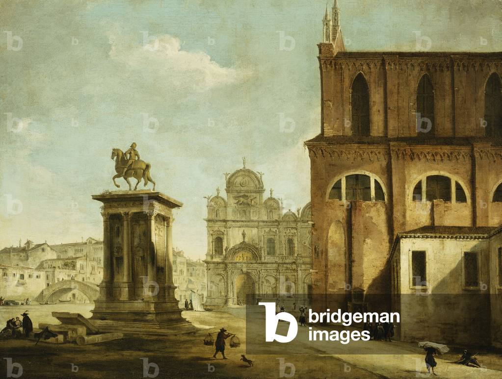 Campo SS Giovanni e Paolo, Venice (oil on canvas)