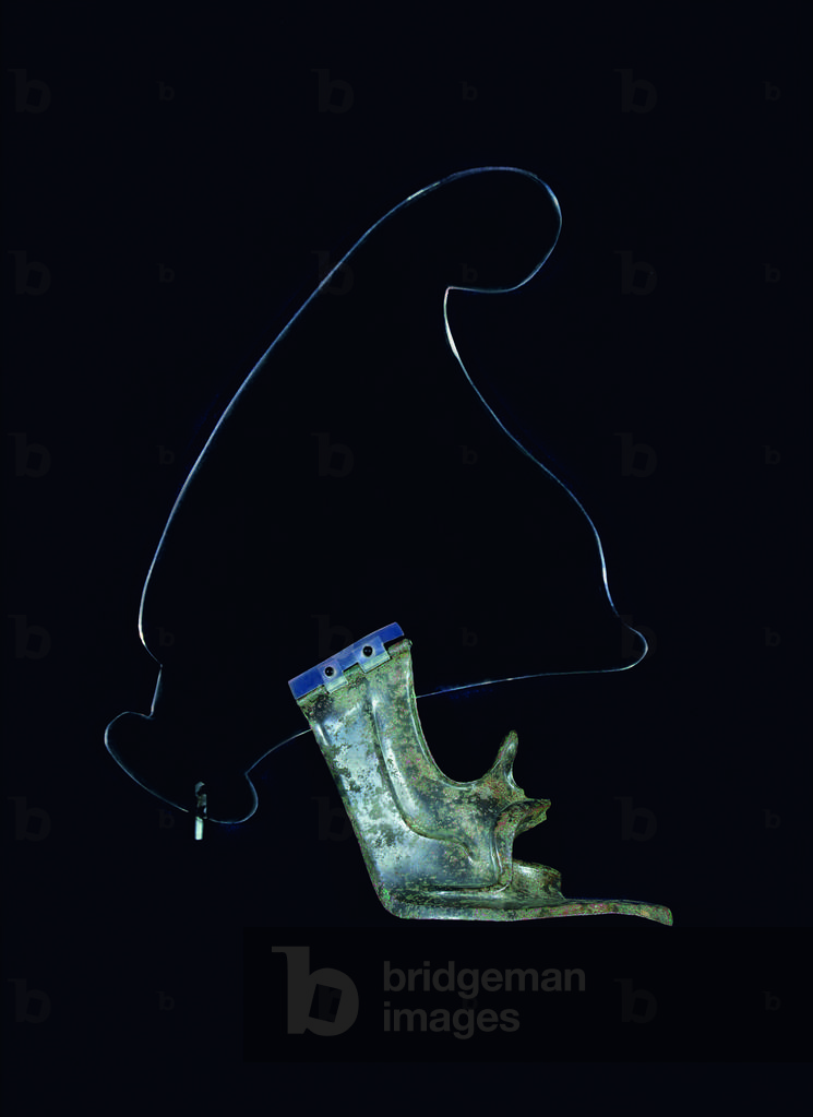 Cheekpiece from a Phrygian type helmet (bronze)