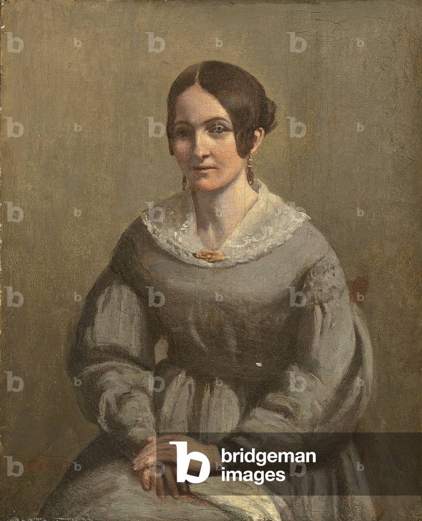 Portrait of a Young Woman, 19th century (oil on canvas)