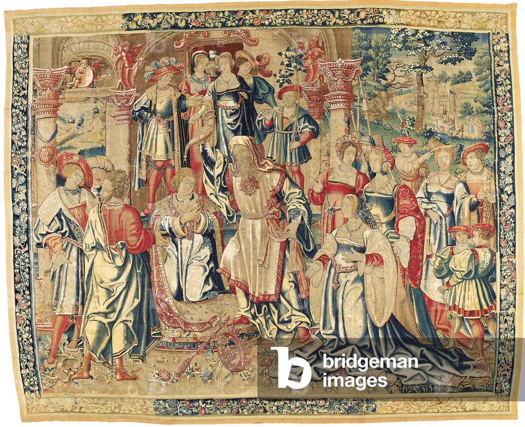 Franco-Flemish Biblical tapestry, c.1510-30 (wool & silk)