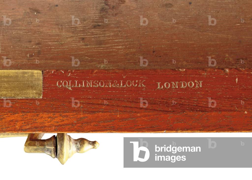 Mid-Victorian Gothic carved walnut and brass-mounted side cabinet, detail, late 19th century (walnut & brass)