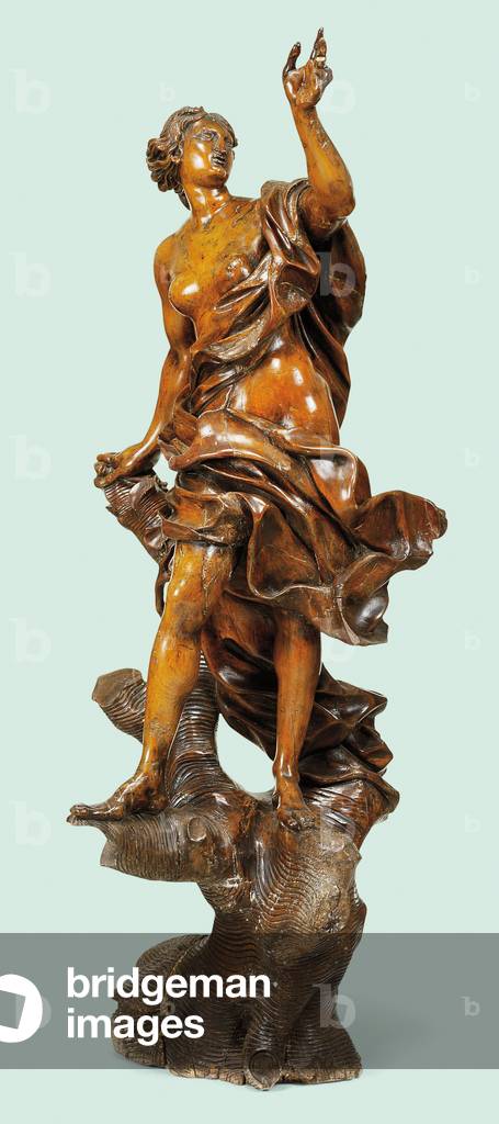 Draped maiden, South Germany (fruitwood) (see also 909139)