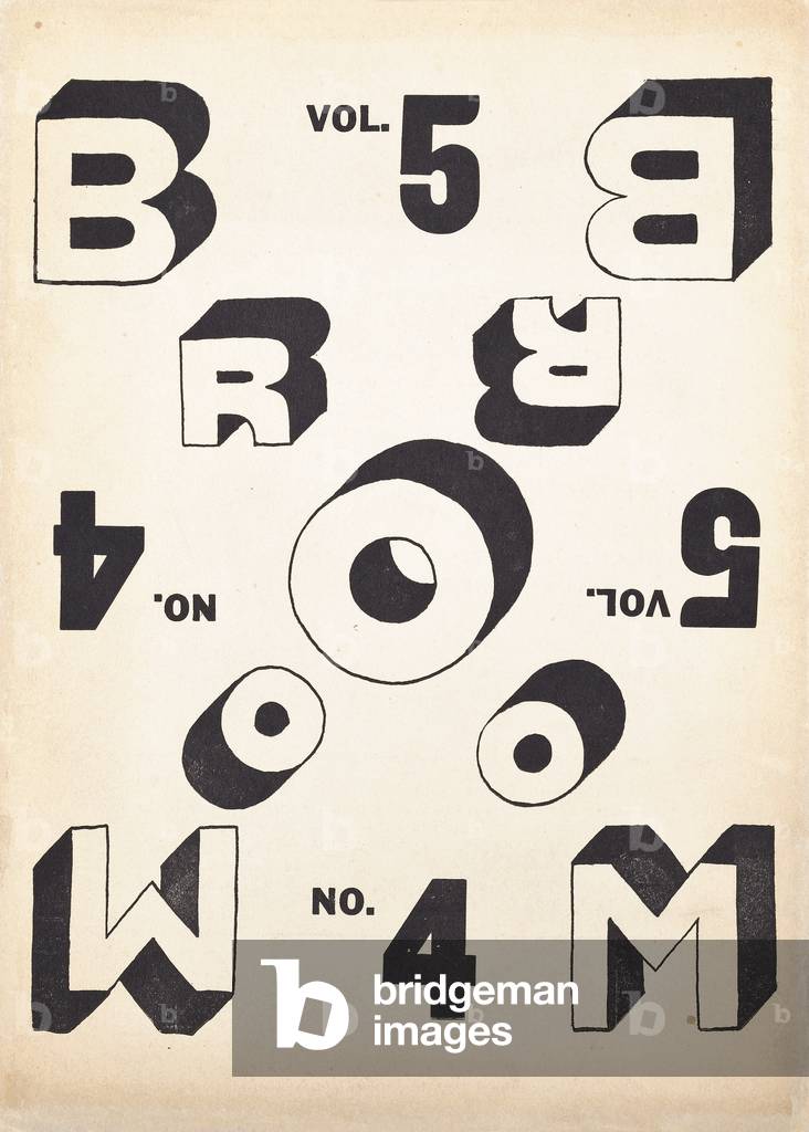 Cover for Volume 5, number 4, of the art magazine 'Broom', c. 1921-1924 (lithograph)