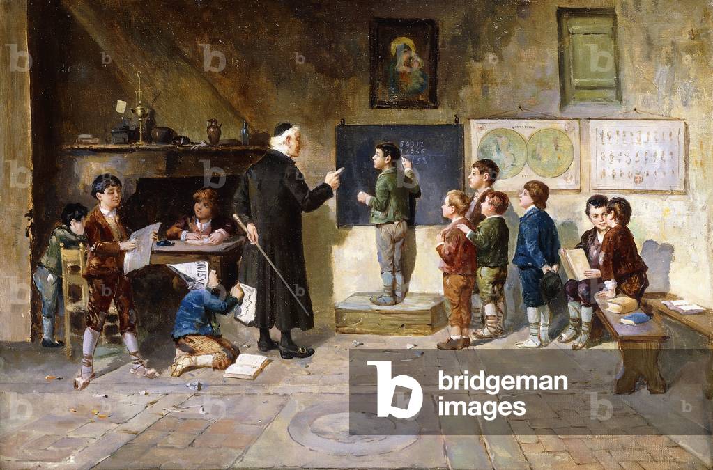 The Schoolroom,  (oil on canvas)