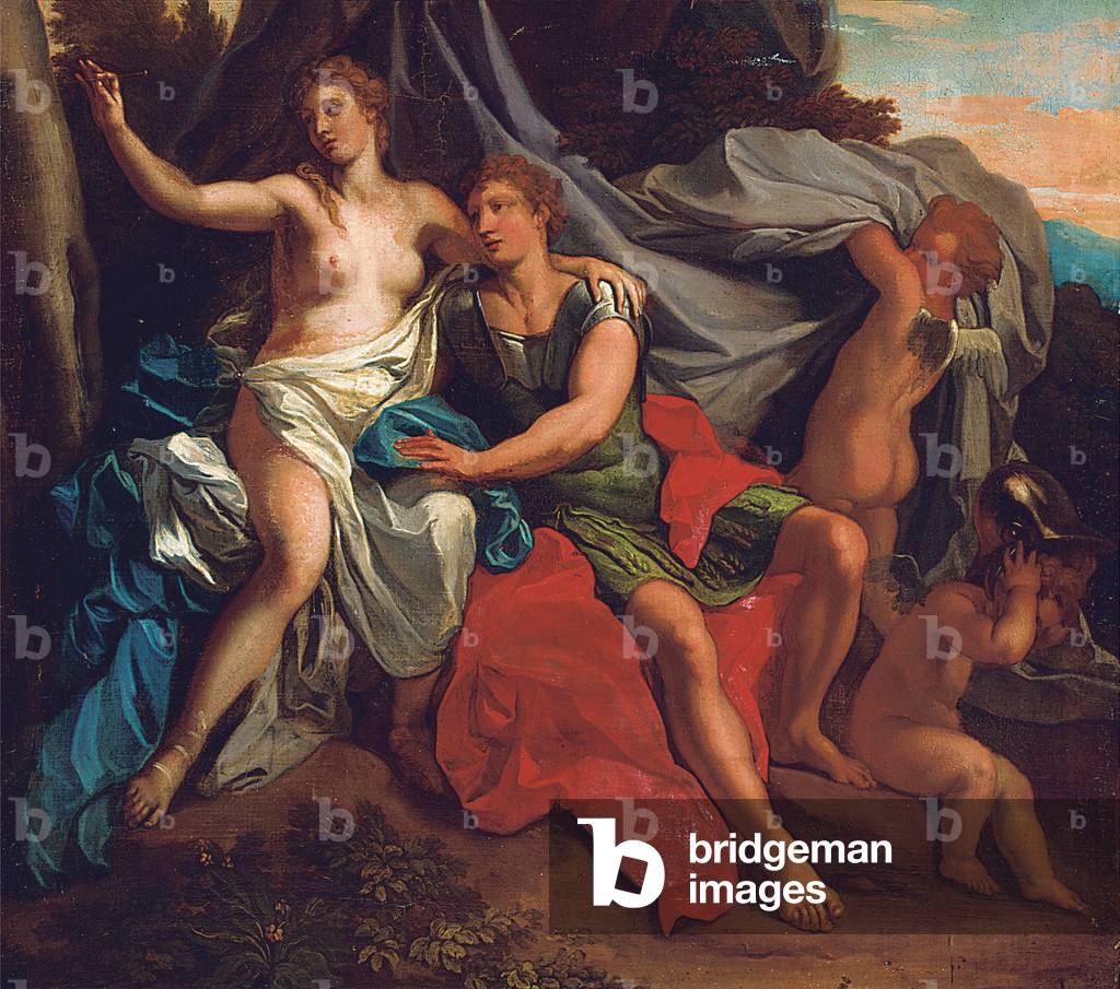 Angelica and Medoro (oil on canvas)