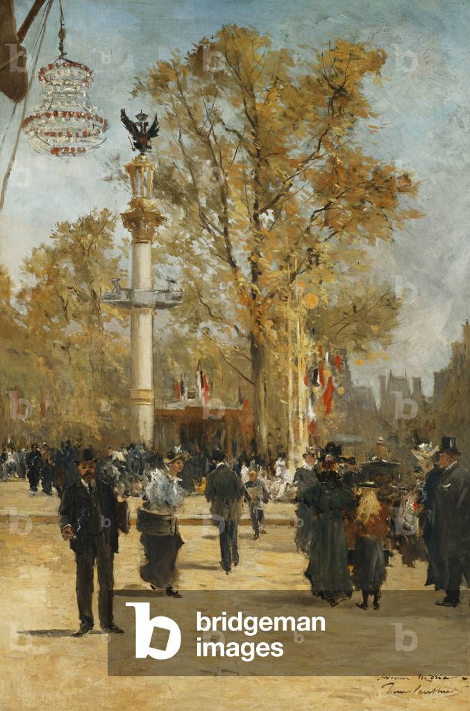 L'Avenue Victoria, 1876 (oil on canvas)