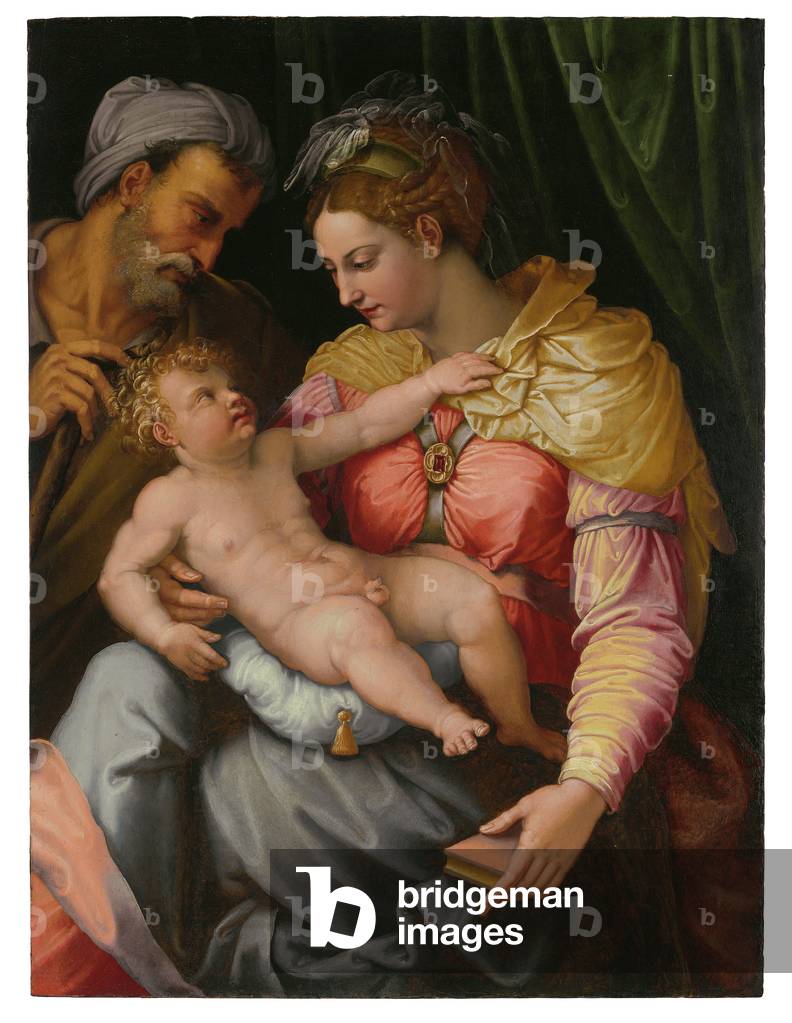 Holy Family (oil on panel)