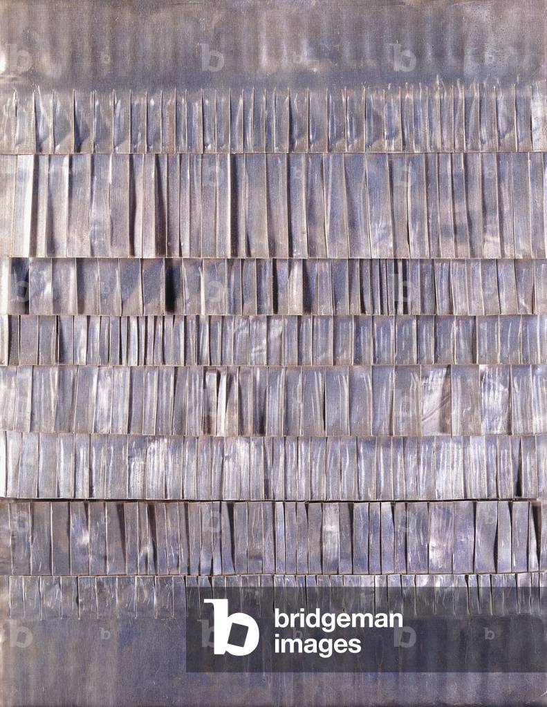 Untitled (Aluminium Relief), 1959 (aluminium on board)