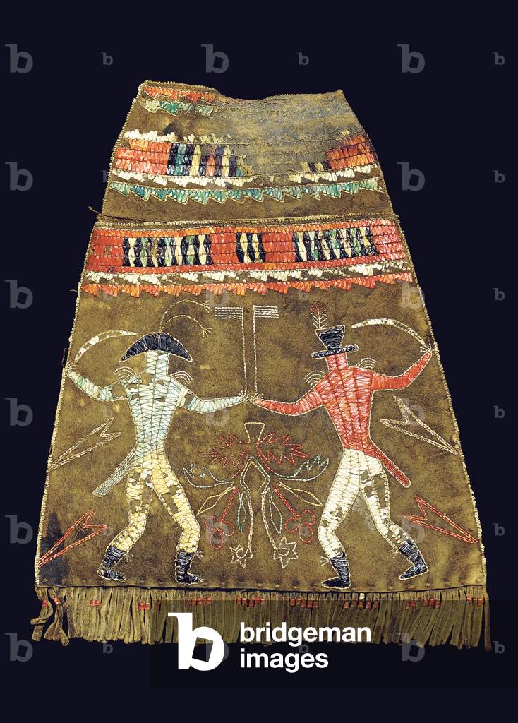 Important Great Lakes pouch (quilled hide)