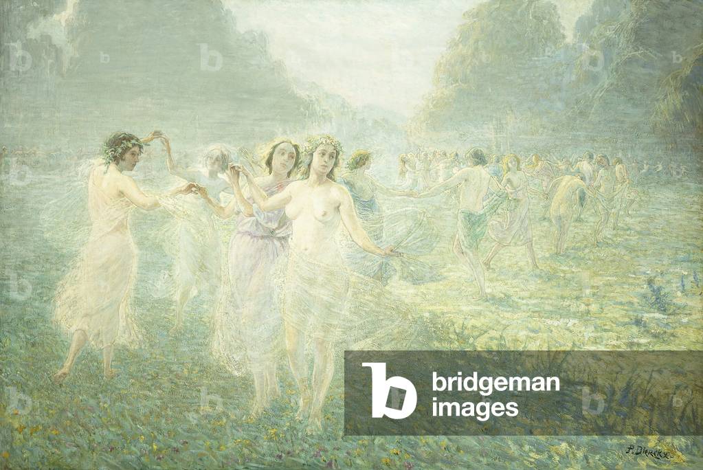Morning Dance of the Sylphes; La Ronde Matinale des Sylphides,  (oil on canvas)