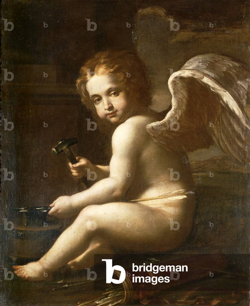 Cupido schärft seine Pfeile