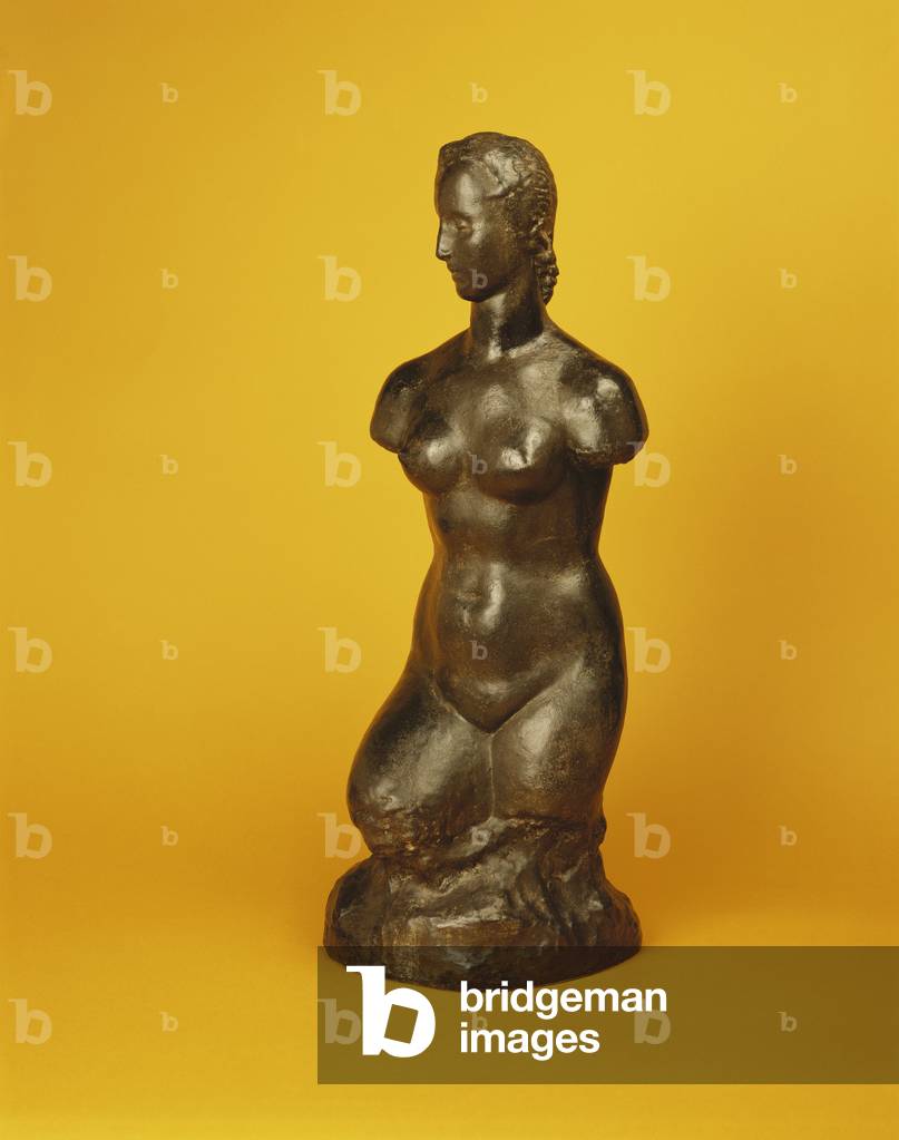 Female Torso; Weiblicher Torso, c.1910-1919 (cast stone with brown patina)