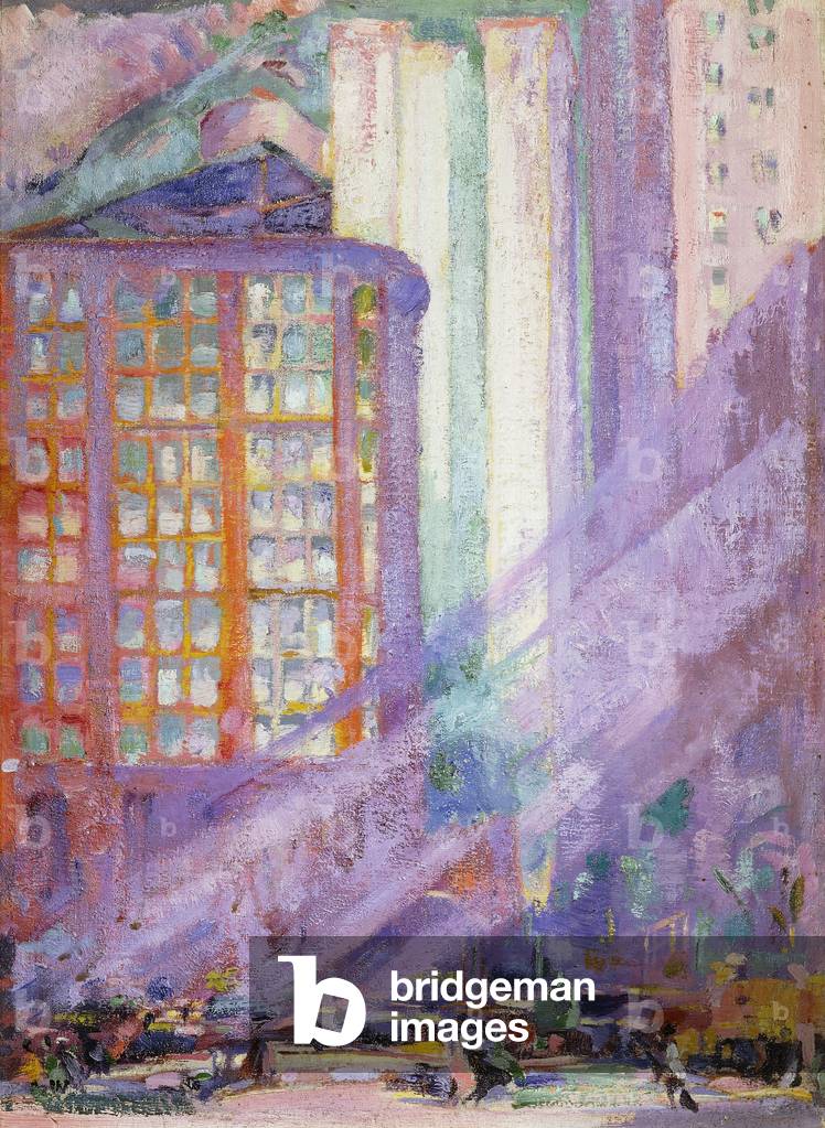 The Power Station, 1915 (oil on canvas board)