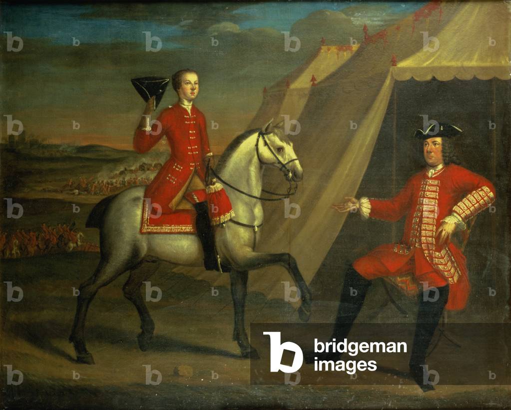 Portrait of an officer, said to be General Wolfe, on horseback