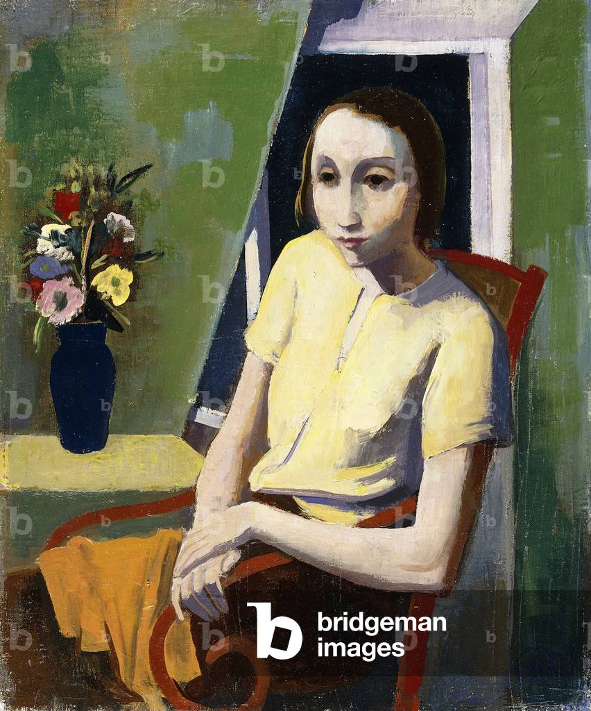 Girl in a Room; Madchen in der Kammer, 1937 (oil on canvas)