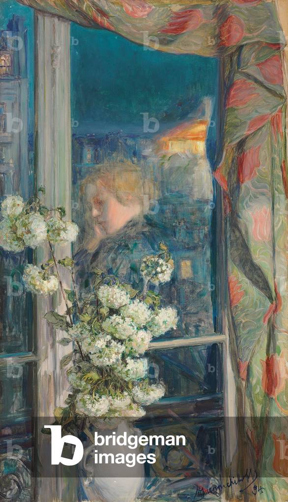 Reflection of an Intimate World, 1894 (pencil and oil on canvas)