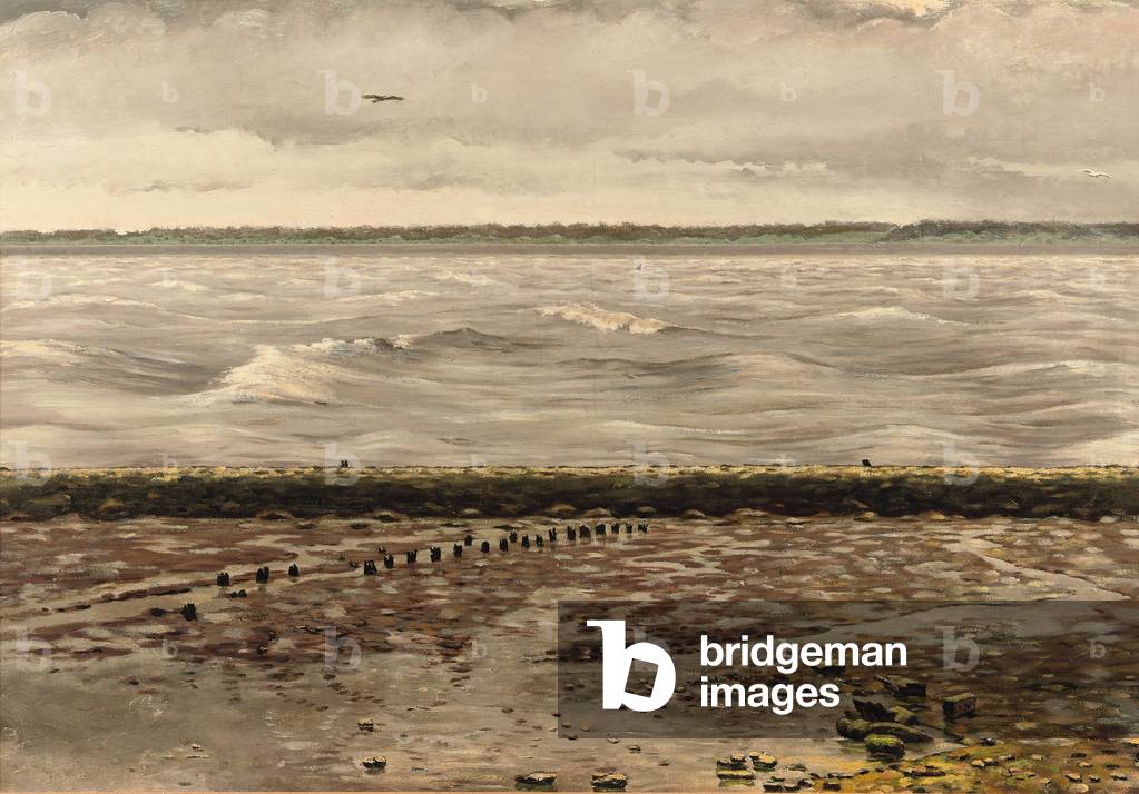 Waterweg, Hoek van Holland, c.1937 (oil on canvas)