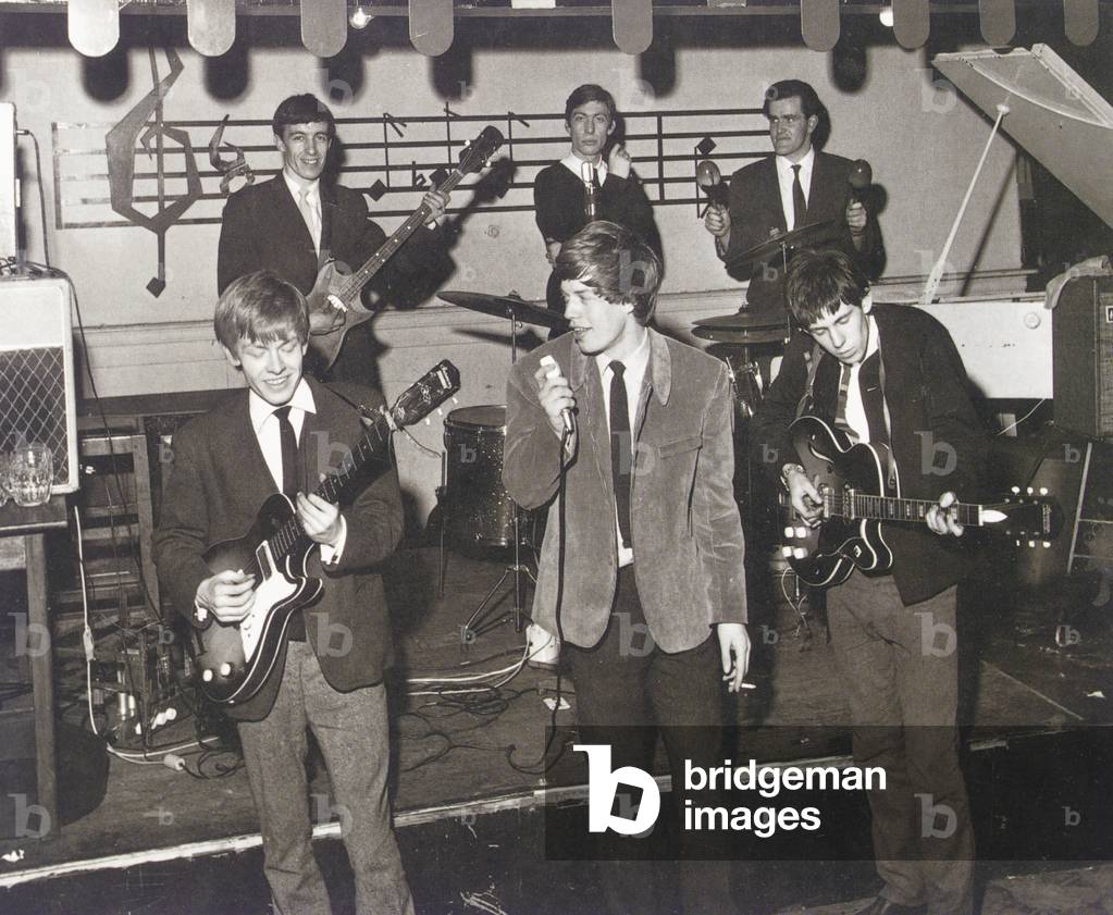 The Rolling Stones on stage at the Station Hotel, Richmond, 1963 (photo)