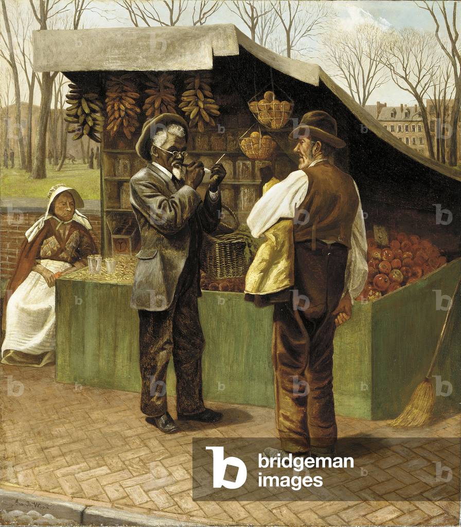 The Fifteenth Amendment (Or Civil Rights) (oil on canvas)