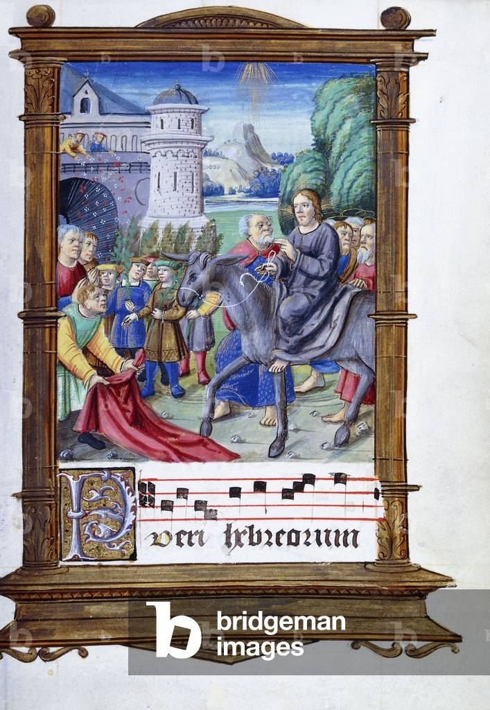 The Entry into Jerusalem (paint on vellum)