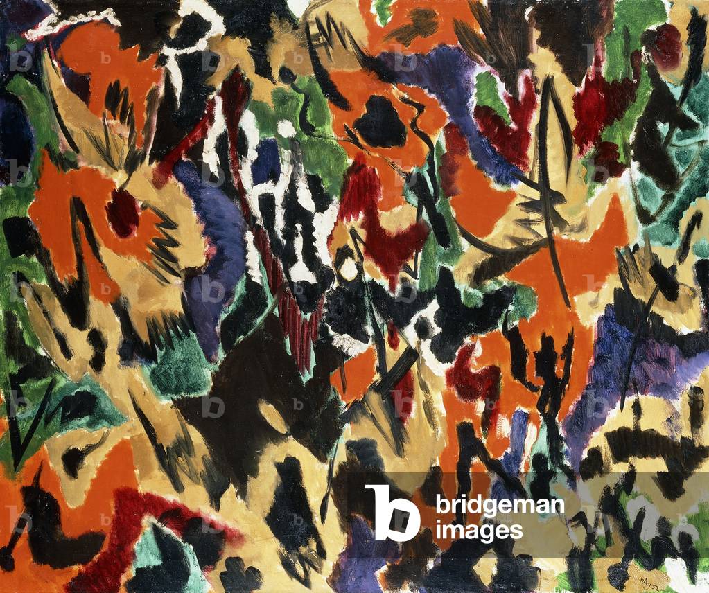 Orange-Mercurial; Orange-Merkurisch, 1952 (oil on canvas)