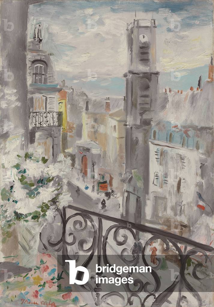 Rue St. Jacques, Paris, 1937 (oil on canvas)