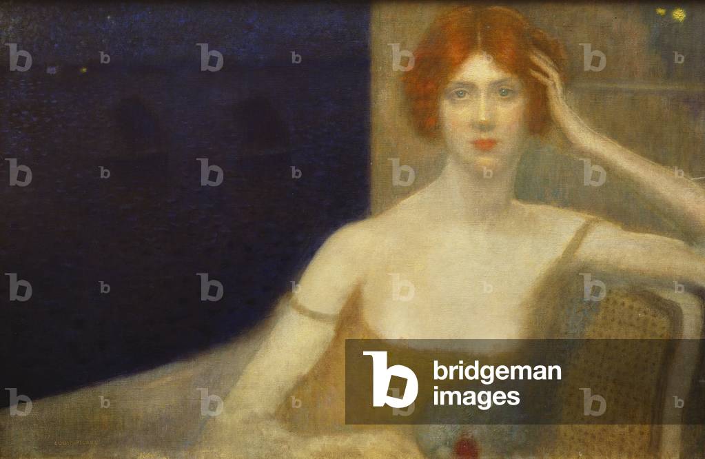 Evening at the Seaside (oil on canvas)