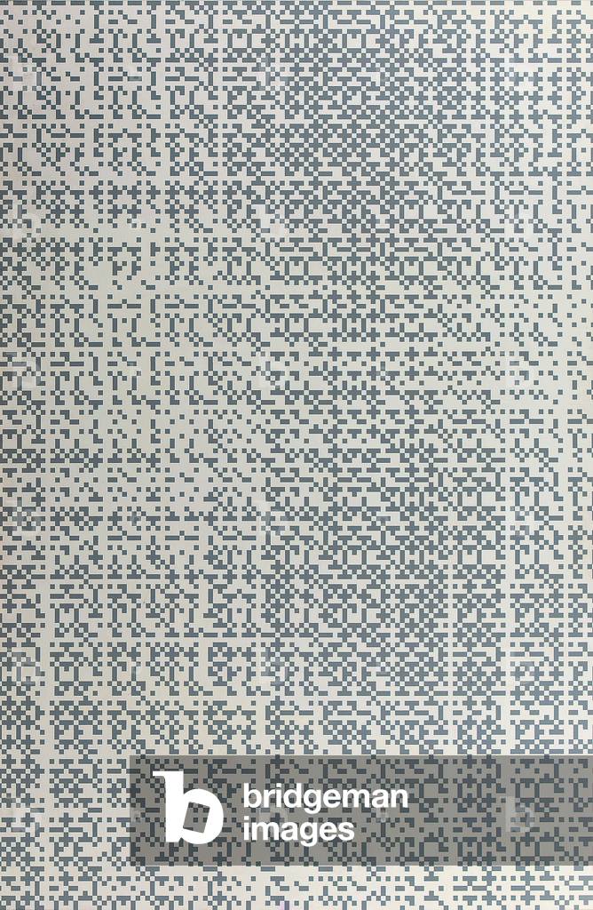 Structure grey 34, 1973 (lacquer on panel)