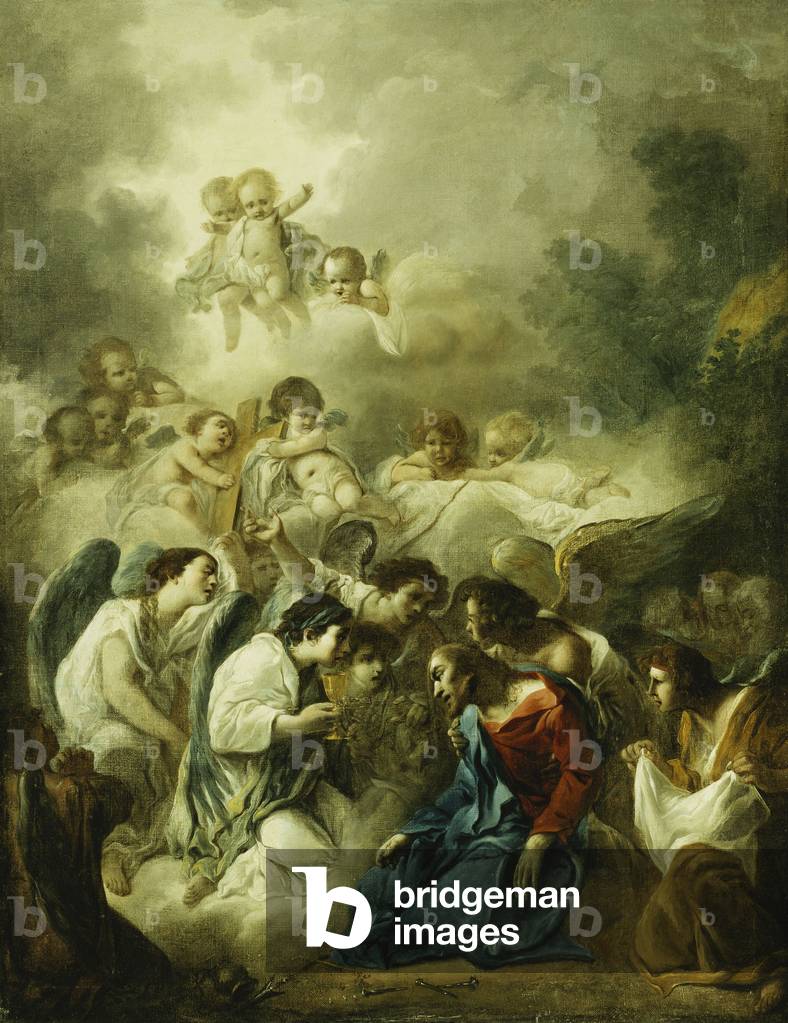 The Agony in the Garden, (oil on canvas)
