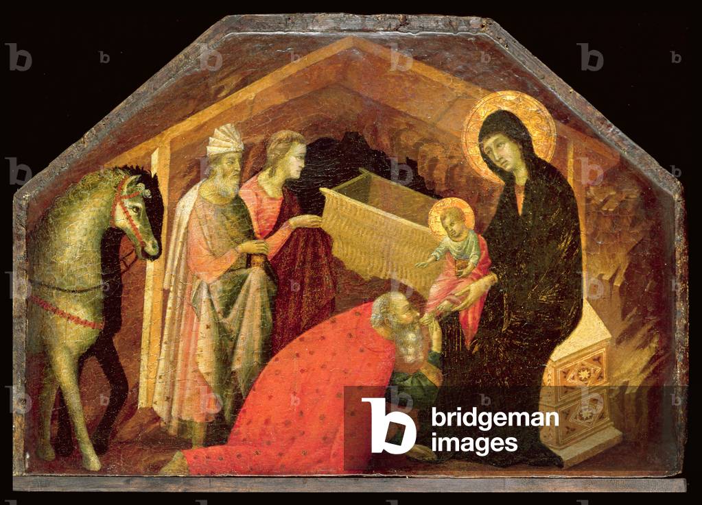 The Adoration of the Magi (tempera on gold ground panel)