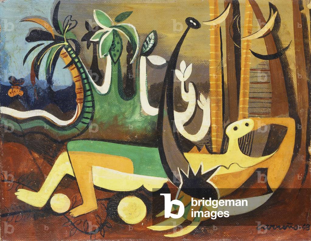 West Indian, 1948 (oil on canvas-board)