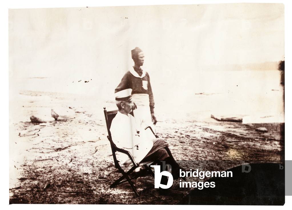 Photograph from an album belonging to Henry Morton Stanley (b/w photo)