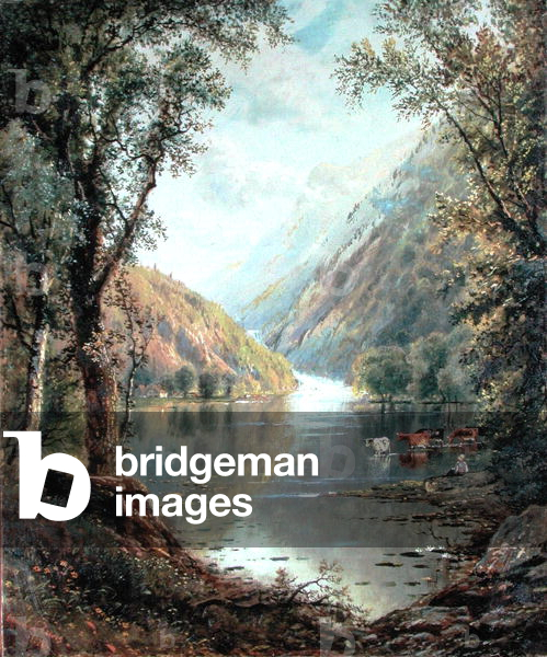 Scene in the Catskills, 1880 (oil on canvas)