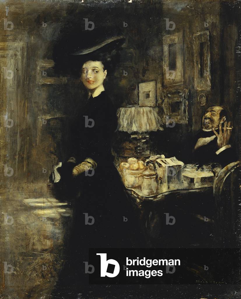 The Shared Joke, (oil on board)