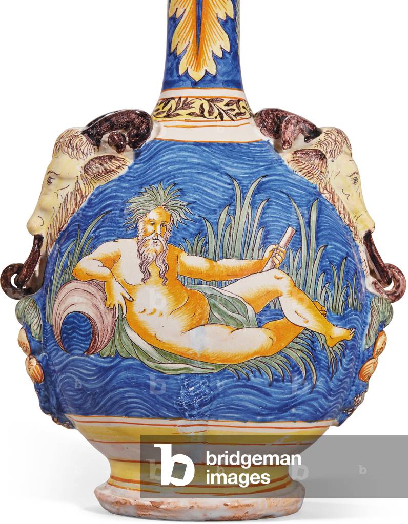 One of a pair of two Gourds, Nevers, c.1680-1700 (faience)